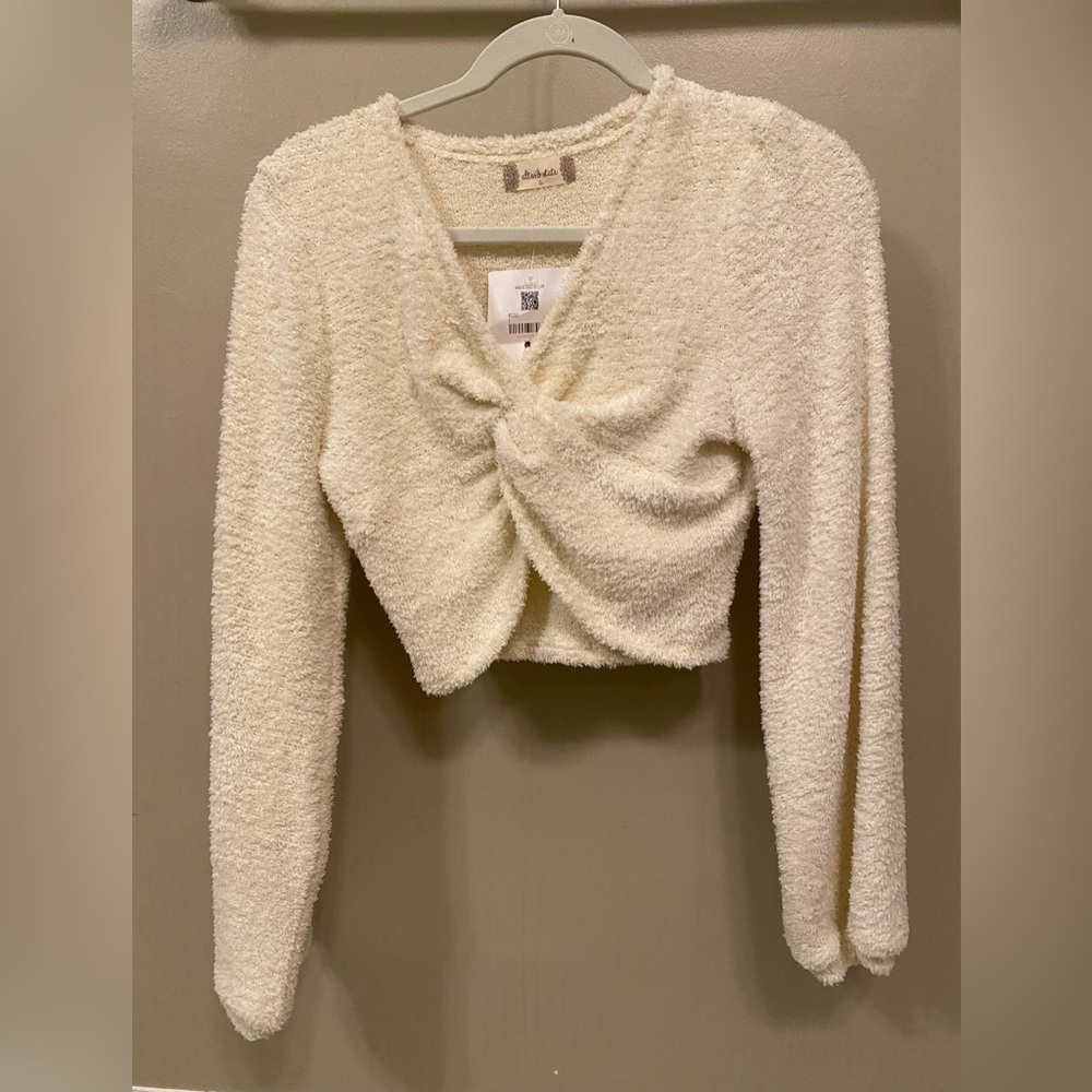 Ivory crop sweater